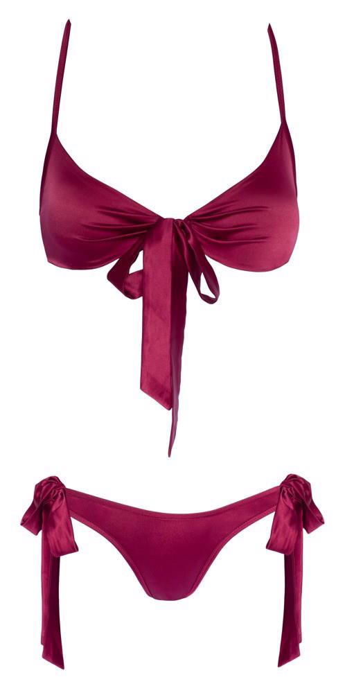 Set lenjerie intimă Cottelli LINGERIE roșu S/M cu funde