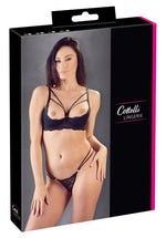 Sutien Cottelli LINGERIE din dantelă cu fermoar negru 75B