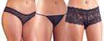 Set chiloți Cottelli Lingerie Negru XL