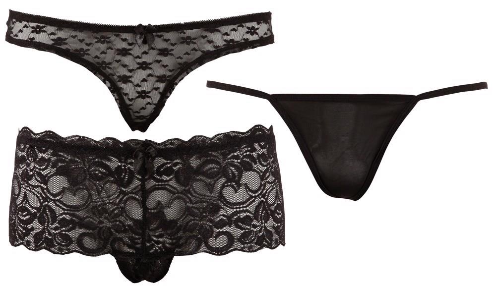 Set chiloți Cottelli Lingerie Negru XL