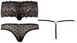 Set chiloți Cottelli Lingerie Negru XL