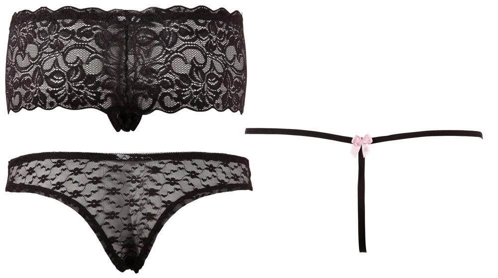 Set chiloți Cottelli Lingerie Negru XL