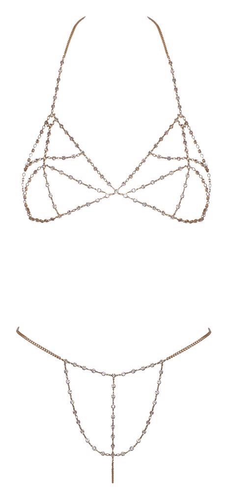 Set de lanțuri metalice aurii Cottelli ACCESSOIRES