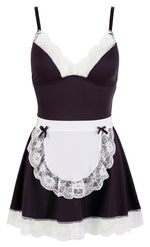 Rochie mini chelneriță Cottelli cu șorț L