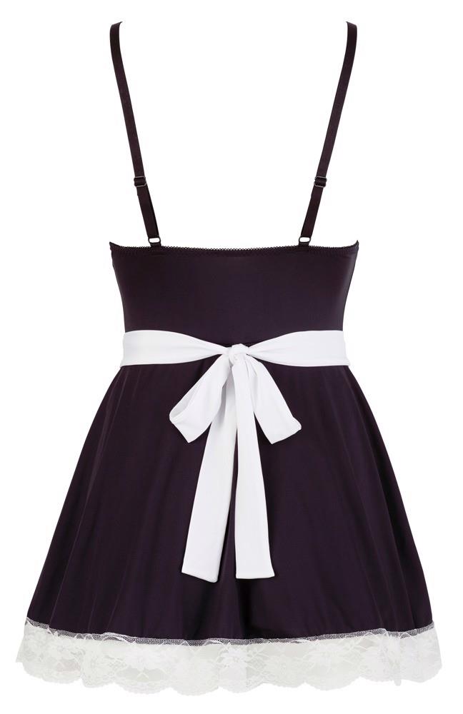 Rochie mini chelneriță Cottelli cu șorț L
