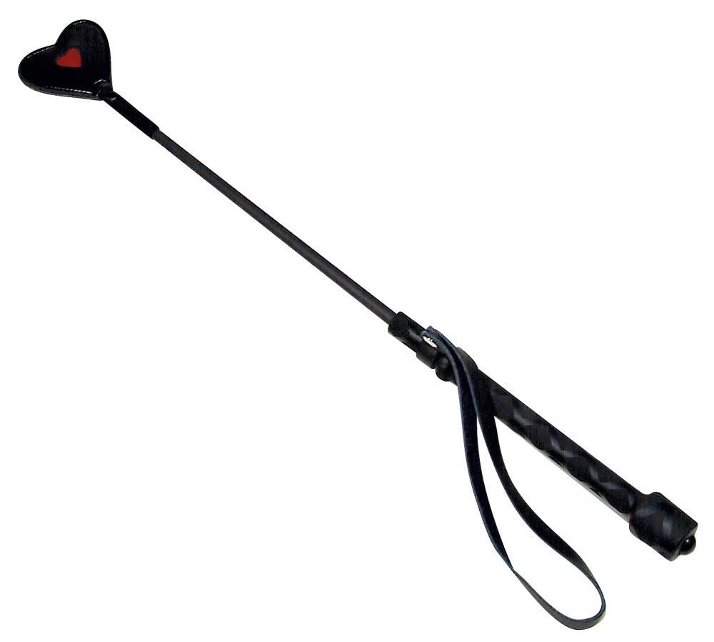 Crop mic negru și roșu cu vârf de inimă Bad Kitty 45 cm