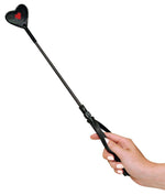 Crop mic negru și roșu cu vârf de inimă Bad Kitty 45 cm