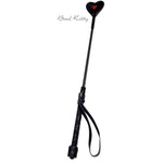 Crop mic negru și roșu cu vârf de inimă Bad Kitty 45 cm