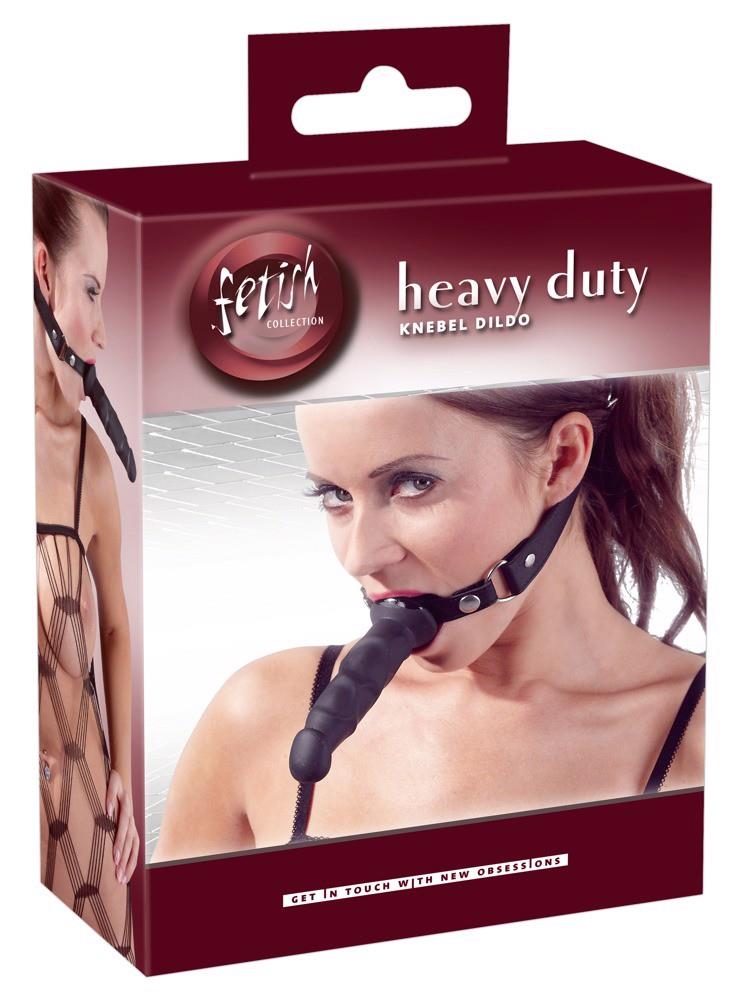 Dildo Gag Fetish Collection din silicon negru 12 cm