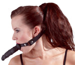 Dildo Gag Fetish Collection din silicon negru 12 cm