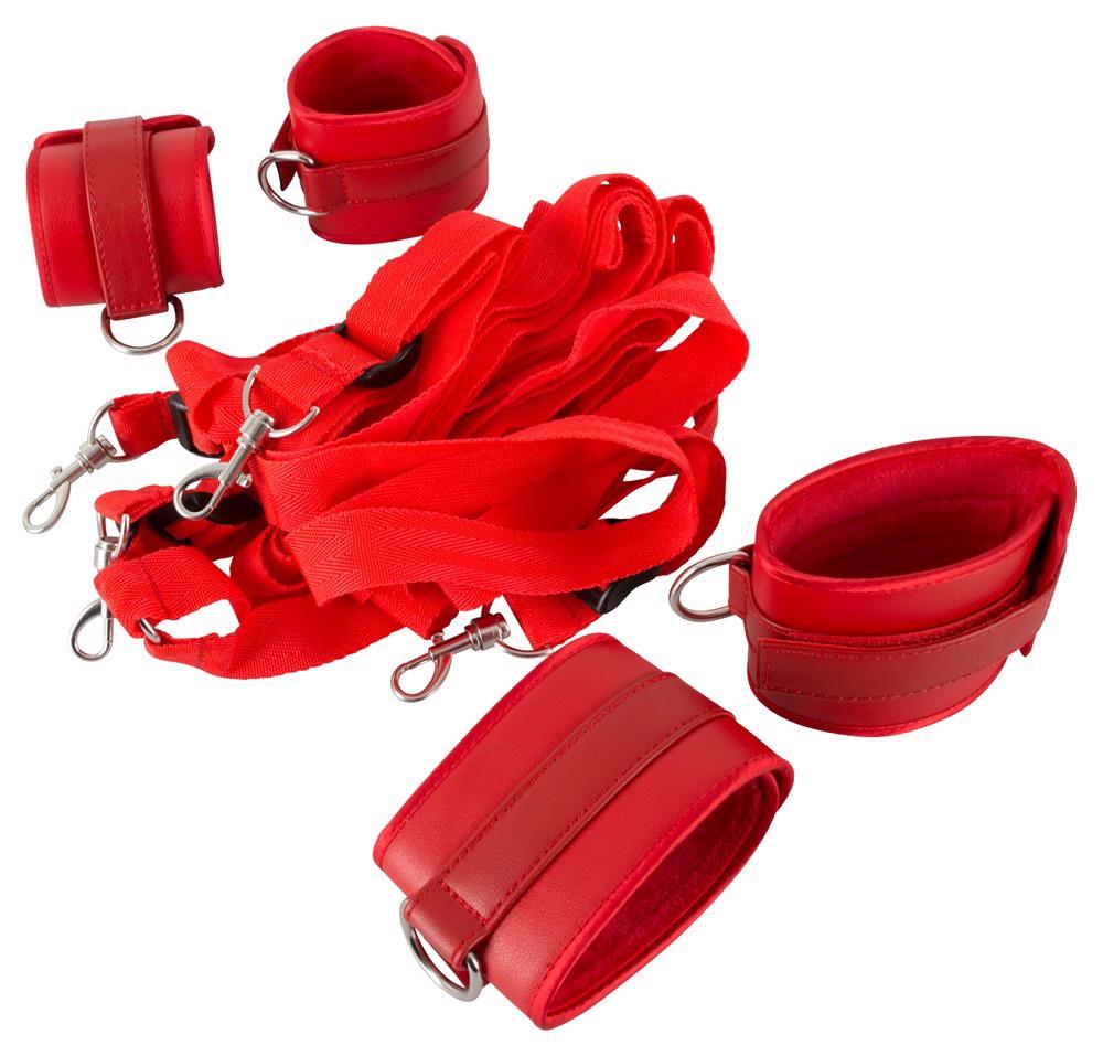 Set de bondage Bad Kitty cu curele 180 cm