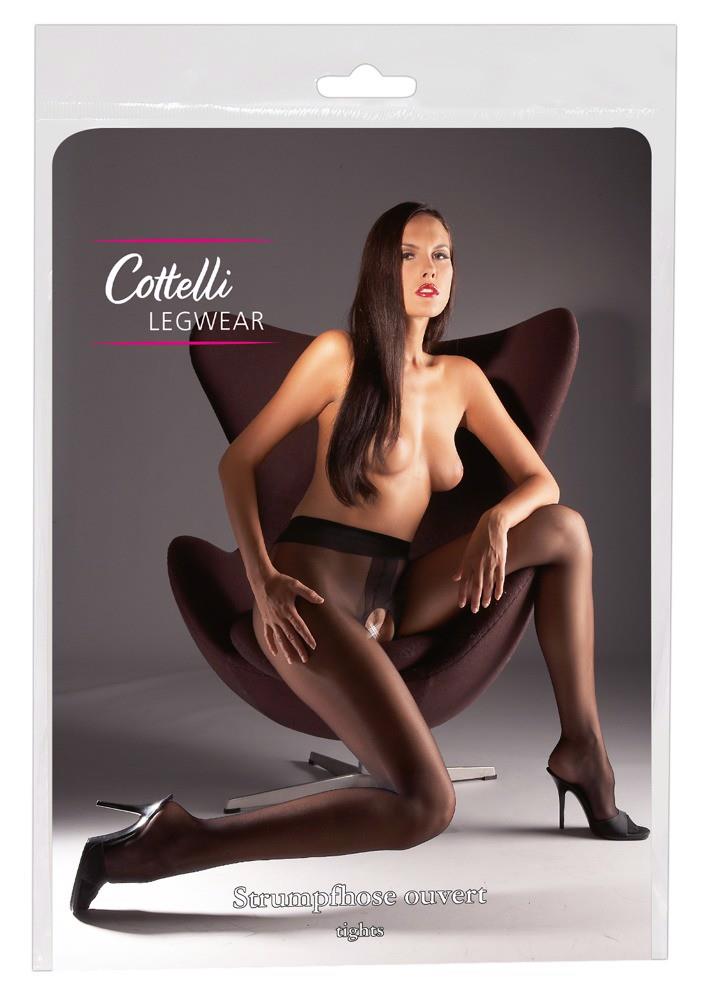 Colanți fără bretele Cottelli LEGWEAR negri 20 den