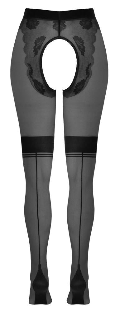 Colanți Cottelli LEGWEAR culoare nude cu deschidere între picioare 25 den