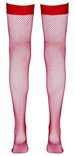 Ciorapi plasă Cottelli LEGWEAR roșii, mărimea S