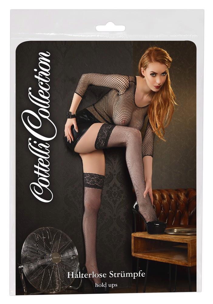 Ciorapi Cottelli LEGWEAR din plasă cu dantelă