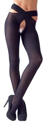 Ciorapi Cottelli LEGWEAR negri L/XL deschiși