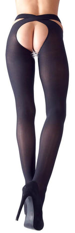 Ciorapi Cottelli LEGWEAR negri L/XL deschiși