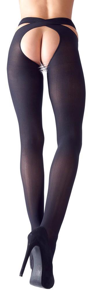 Ciorapi Cottelli LEGWEAR negri L/XL deschiși