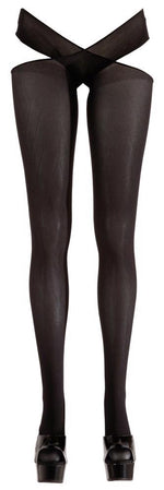 Ciorapi Cottelli LEGWEAR negri L/XL deschiși