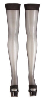 Ciorapi Cottelli LEGWEAR, negri, pentru portjartier, 20 den