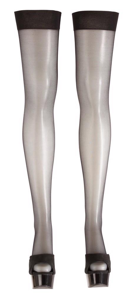 Ciorapi Cottelli LEGWEAR, negri, pentru portjartier, 20 den