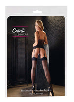 Ciorapi cu cusături Cottelli LEGWEAR, negri, 15 den