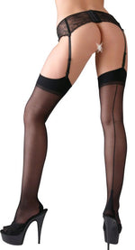Ciorapi cu cusături Cottelli LEGWEAR, negri, 15 den