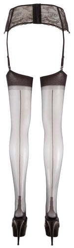 Ciorapi cu cusături Cottelli LEGWEAR, negri, 15 den