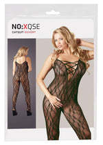 Body cu dantelă și croială NO:XQSE negru XXL XXXL