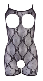 Body cu dantelă deschisă NO:XQSE negru L/XL