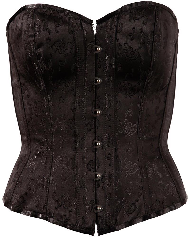 Corset Cottelli Party Brocade Negru XXL
