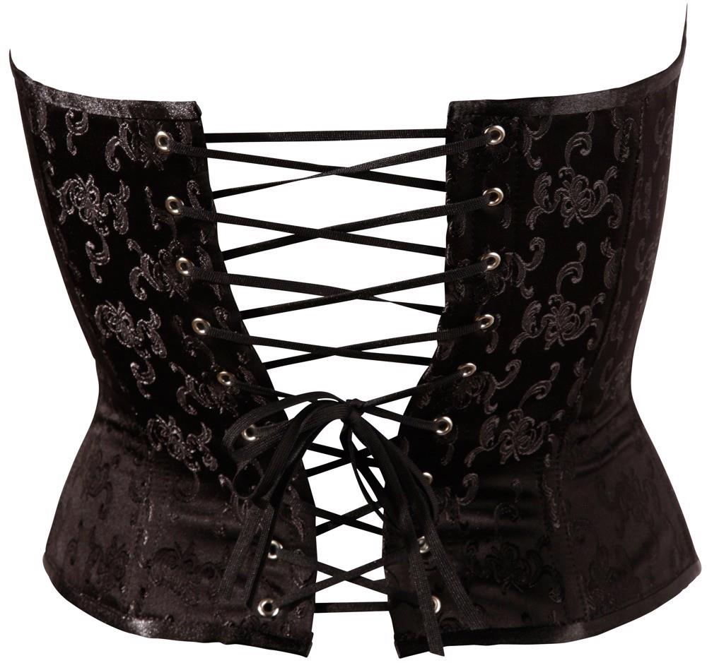 Corset Cottelli Party Brocade Negru XXL