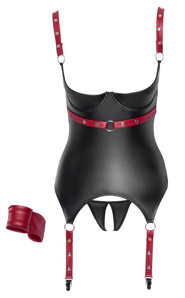 Set lenjerie intimă Cottelli BONDAGE roșu