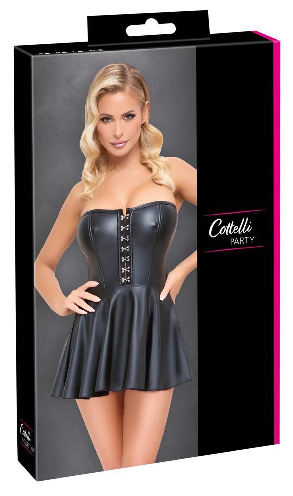 Rochie mini tub Cottelli PARTY neagră cu cârlige