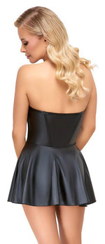 Rochie mini tub Cottelli PARTY neagră cu cârlige