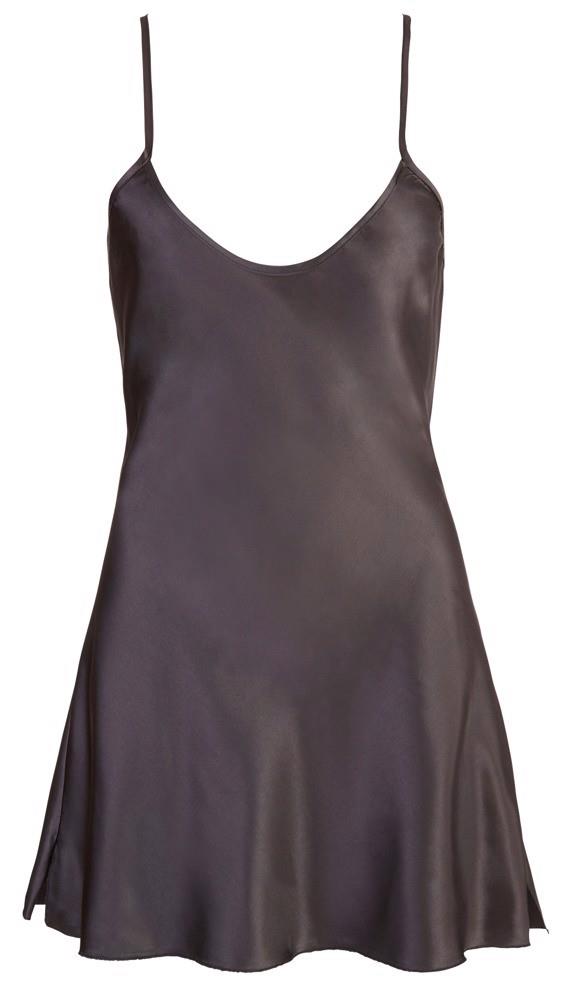 Cămașă de noapte Cottelli LINGERIE din satin negru, mărimea M