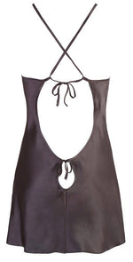 Cămașă de noapte Cottelli LINGERIE din satin negru, mărimea M