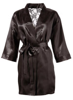 Kimono din satin cu dantelă Cottelli L/XL