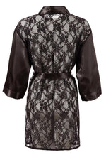 Kimono din satin cu dantelă Cottelli L/XL