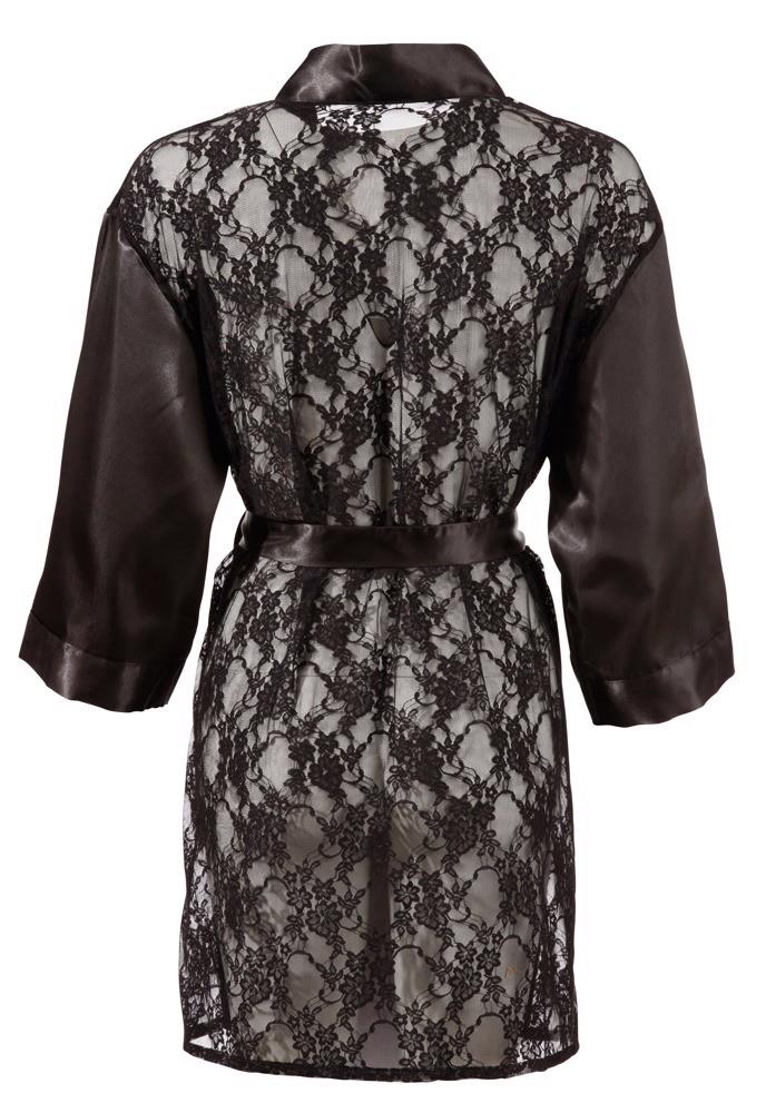 Kimono din satin cu dantelă Cottelli L/XL