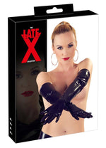 Mănuși Late X din latex, lungime până la cot, mărime mică