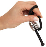 Inel pentru penis Rebel Heavy Rope din silicon, negru