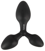 Plug anal triplu din silicon Black Velvets 13-8 cm
