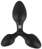 Plug anal triplu din silicon Black Velvets 13-8 cm