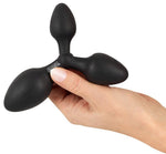 Plug anal triplu din silicon Black Velvets 13-8 cm