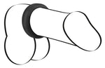 Inel pentru penis din silicon Black Velvets 3,2 cm