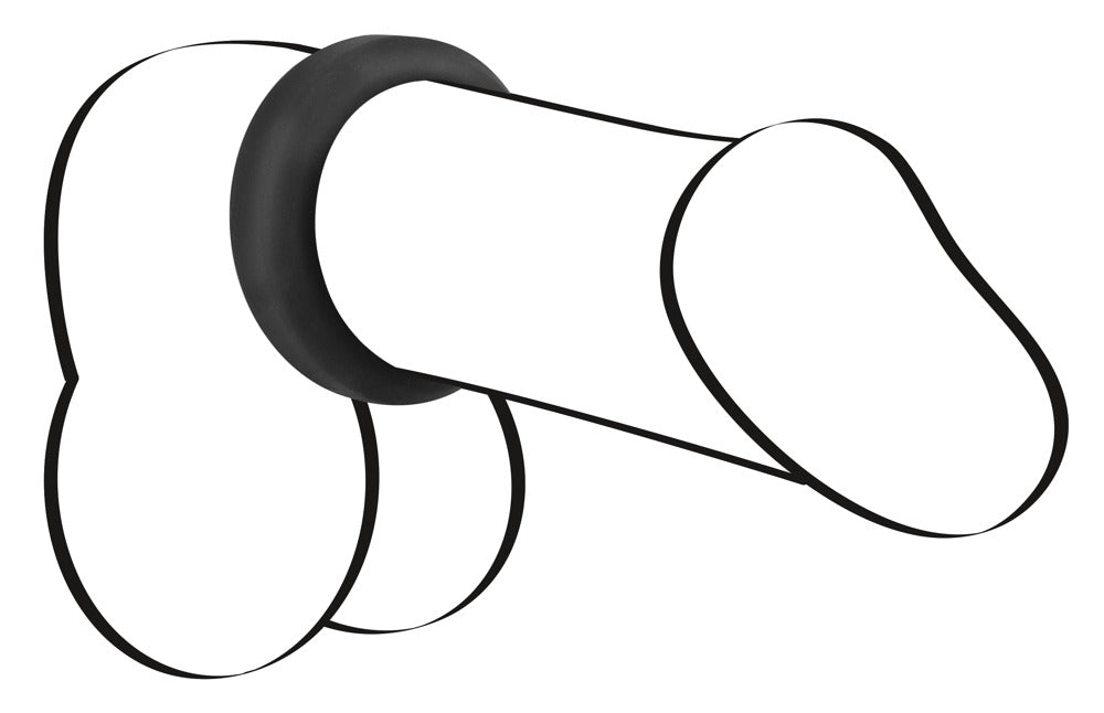 Inel pentru penis din silicon Black Velvets 3,2 cm