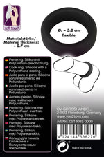 Inel pentru penis din silicon Black Velvets 3,2 cm