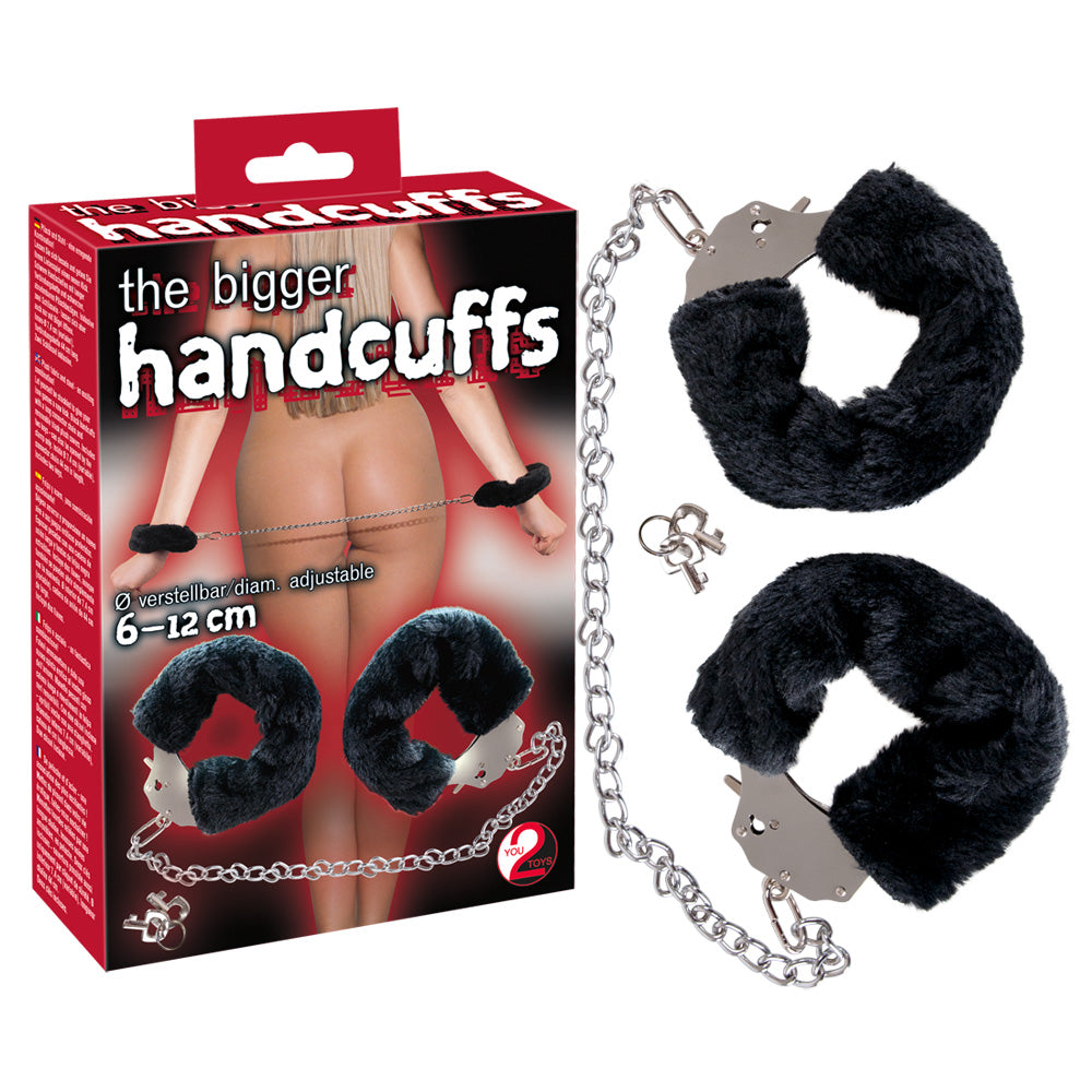 You2Toys Cătușe de pluș negre cu lanț 44 cm