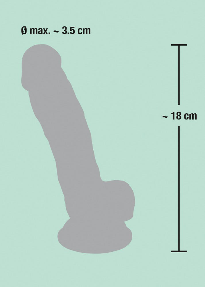 Dildo realist din silicon medical 18 cm